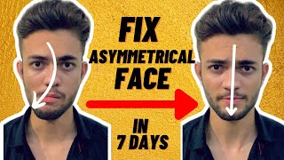 How To Fix Asymmetrical Face Easily  100 Working Exercise [upl. by Parry]