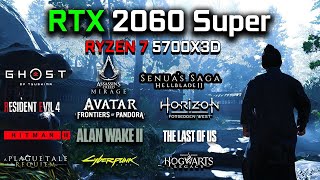 RTX 2060 Super  Ryzen 7 5700X3D Test in 12 Games at 1080p  2024 [upl. by Thurstan824]