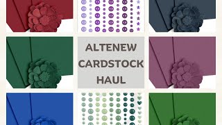 Altenew Cardstock Haul [upl. by Neirad]