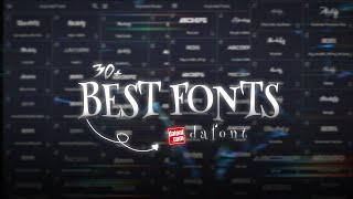 30 popular fonts for editing  fonts pack  dafont [upl. by Nenney]