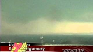 Tuscaloosa Alabama Tornado April 27 2011  fromTower Camera at Bryant Denny Stadium [upl. by Chamberlain]