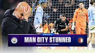 Manchester City STUNNED at home vs Feyenoord in the UEFA Champions League  Scoreline  CBS Sports [upl. by Troc]