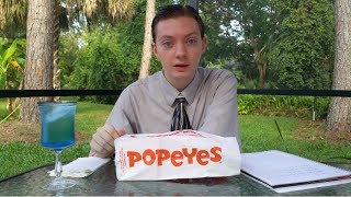 Popeyes Cheddar Biscuit Butterfly Shrimp  Food Review [upl. by Gilford987]