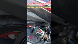 Valvetronic exhaust on Tvs Ntorq125🚀only one in india🇮🇳 shorts viral exhaust [upl. by Aynna]