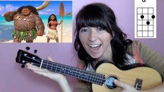 Youre Welcome Moana Ukulele Tutorial [upl. by Alih]