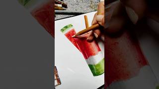 Smoothie 🍉 Realistic drawing  Marker illustration shorts realistic illustration [upl. by Anees]