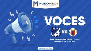 VOCES Millonarios 21 Pasto Fecha 1  Cuadrangulares 20242 [upl. by Levine]