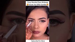 Easy Hooded Eyes Makeup Tutorial shorts youtubeshorts hoodedeyes eyemakeup bridal makeup mua [upl. by Etnasa]