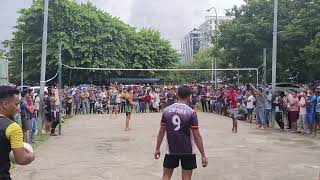 Bonggo TawiTawi  Esmail vs Jaya  Sabah KK  Single kill single block  Top volleyball match [upl. by Aimerej71]