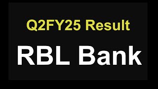 RBL Bank Q2 results 2024  RBL Bank share latest news  RBL Bank Q2FY25 Results [upl. by Durwyn379]