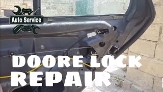 REPAIR OF THE DOOR LOCK Mercedes Benz w210 [upl. by Rukna]