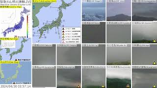 🔴緊急火山噴火速報ライブ The Realtime Volcano Eruption Alert in Japan [upl. by Arlee143]