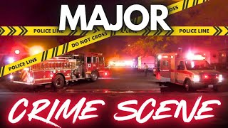 MAJOR CRIME SCENE Lancaster California LIVE [upl. by Jamel694]