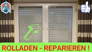 Rolladen Jalousie reparieren  Anleitung ✅ Tutorial [upl. by Kaliski]