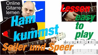 Ham kummst Seiler und Speer Tutorial Gitarre lernen 🎸 [upl. by Gnilhsa]