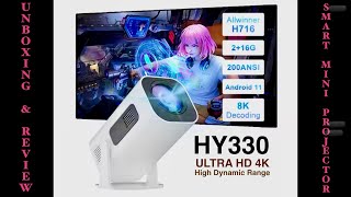 HY330 Ultra HD 4K Mini Projector  4K Smart Projector  Aathi World [upl. by Eirrehs47]