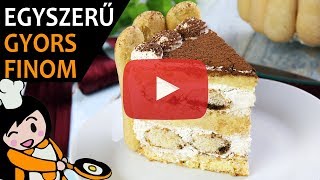 Tiramisu torta  Recept Videók [upl. by Aikyt]