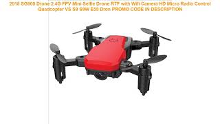 Free Shipping 2018 SG800 Drone 24G FPV Mini Selfie Drone RTF with Wifi Camera HD Micro Radio Cont [upl. by Erbma953]