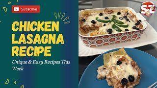 Chicken lasagna Recipe  by Saima Zeeâ€™s kitchen [upl. by Bigler]