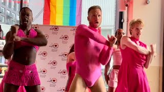 HOMOPARODY  Barbie Medley • LIVE  London City Island Pride [upl. by Eibot]