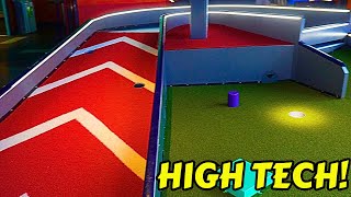 High Tech mini golf at Puttstars [upl. by Cammi]