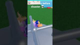 Moment before disaster 💀 roblox shorts gaming [upl. by Meter]