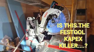 FINALLY A FESTOOL KAPEX KILLER Bosch GMC 18V305 GDC MITRE SAW UNBOXING AND FIRST IMPRESSIONS [upl. by Atinahs]