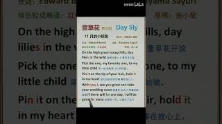 萱草花英文版Daylily English Lyrics [upl. by Fredette]