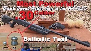 Most POWERFUL Break Barrel Pellet Gun in the WORLD  Ballistic Test  Does it RIVAL a REAL FIREARM [upl. by Zonda]