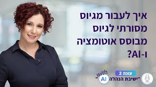 איך לעבור מגיוס מסורתי לגיוס מבוסס אוטומציה ו AI  נילי חייקין מראיינת את נורית שגב VPHR בשסטוביץ [upl. by Ennaed81]