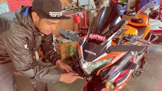 HONDA CBR250R WINGLET INSTALLING MODIFICATIONS [upl. by Geminian715]