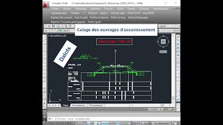 Projet routier Calage des ouvrages dassainissement  Dalots [upl. by Nitnert]