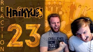 SOS Bros React  Haikyuu Season 1 Episode 23  MATCH POINT HYPE [upl. by Omidyar404]