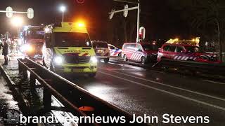 1 dode bij zeer ernstig ongeval Afrit A30 Barneveld [upl. by Esorylime]