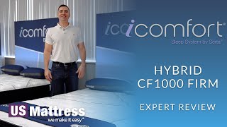 Serta iComfort Hybrid Quilted CF1000 Firm  Expert Review [upl. by Odlonra902]