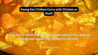 Kaeng Kari Yellow Curry with Chicken or Beef [upl. by Elisee]