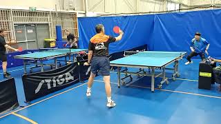 2024 NSW veterans table tennis div 2 Stephen Tai vs Han Phan set two [upl. by Yleoj90]