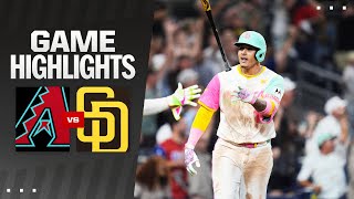 Dbacks vs Padres Game Highlights 7524  MLB Highlights [upl. by Anazus]