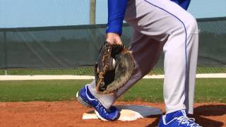 First Base Fielding Drills  Fundamentals of First Base Series by IMG Academy Baseball 3 of 4 [upl. by Hodgkinson]