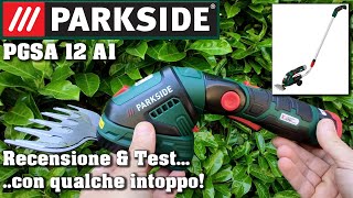 Parkside cesoia a batteria 12V PGSA 12 A1 Recensione e test ITA [upl. by Yllom]