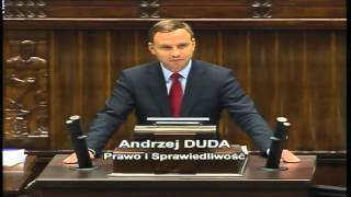 Andrzej Duda o aferze Amber Gold i OLT Express [upl. by Alak]