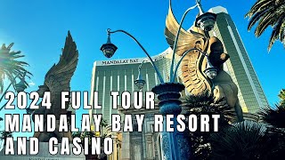 FULL WALKTHROUGH 2024 Mandalay Bay Hotel amp Casino SouthEnd Las Vegas Strip Resort [upl. by Kcirtapnhoj]