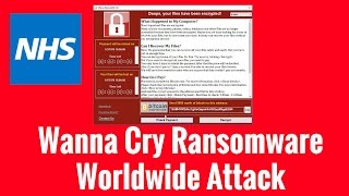 Wanna Cry Ransomware Worldwide Attack [upl. by Mad]