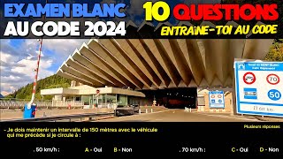 Test au code de la route 2024  10 Questions Express à lExamen blanc [upl. by Burnside333]