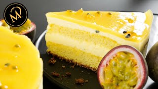 Schnelle Mango Passionsfrucht Torte quotSOMMERTORTENquot neuer Online Kurs in der Back Academy [upl. by Halivah]