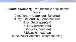 IDAPython Tutorial with example script [upl. by Glogau]