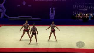 Portugal 1 POR  2021 Acrobatic Worlds Geneva SUI Dynamic Womens Group [upl. by Dorsy]