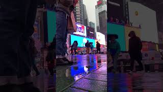 New York Times Square Rain Walk shorts [upl. by Berny]