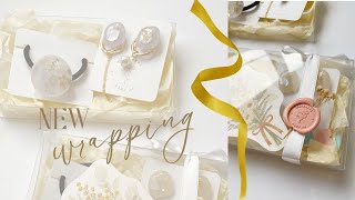 【NEW】ギフトラッピングの作業動画ミニブーケ・メッセージカード・ロゴシーリングスタンプ付き♡Gift WrappingHandmade [upl. by Omlesna540]