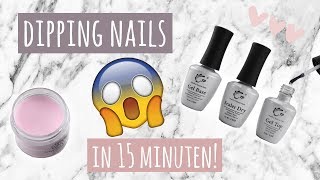 😍 DIP POWDER  ZELF ACRYL NAGELS ZETTEN  15 MIN 😱 [upl. by Llenrod]